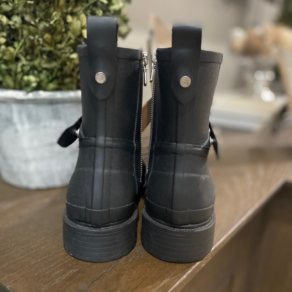 (Sold) Rag & Bone Moto Rain Boots Black 38 - Picture 10 of 11